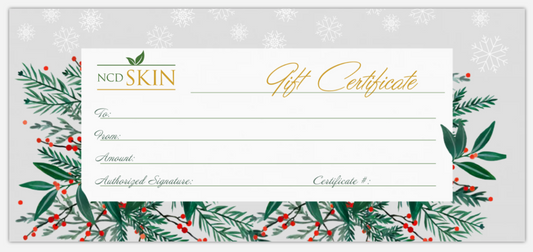 NCD Skin Physical Holiday Gift Certificate